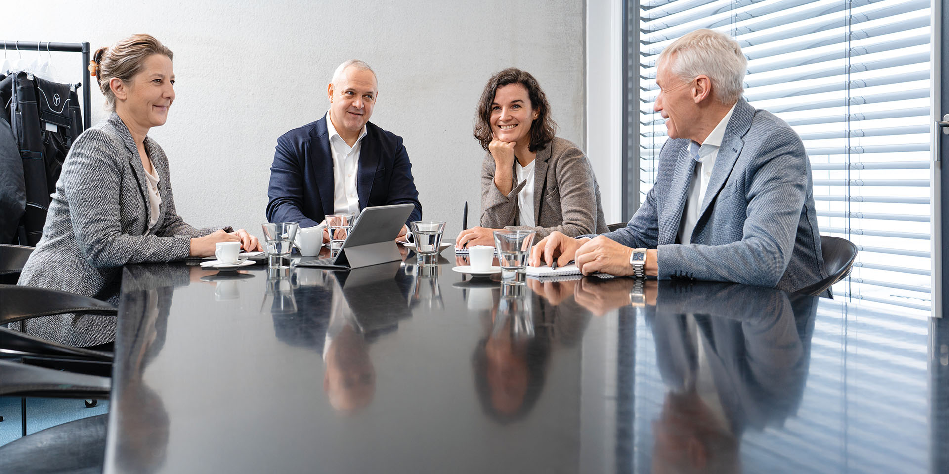 Geschäftsführung in einer Besprechung